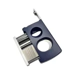 BLD 3-in-1 Double Cigar Cutter V-Cut and Punch - Blue