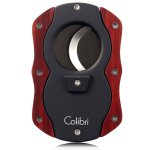 Colibri Cut Wood Cigar Cutter - Black and Redwood