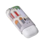 Elie Bleu Leather Cigar Case Casa Cubana - 2 Robusto