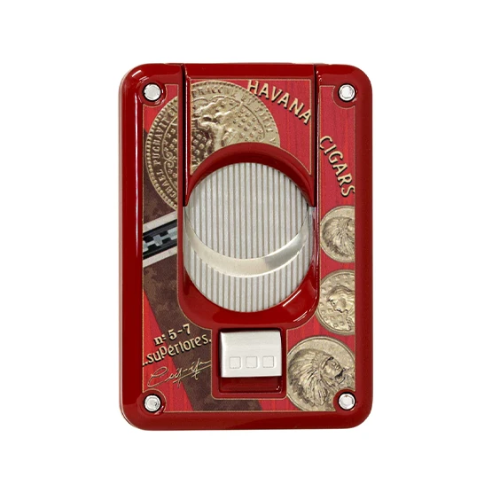 Elie Bleu Cigar Cutter - Medals Red