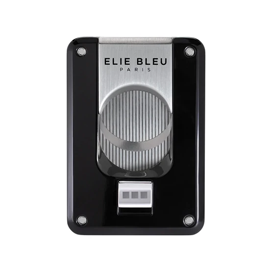 Elie Bleu Cigar Cutter - Hi Gloss Black Lacquer