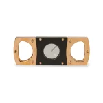 Elie Bleu Double Blade Cigar Cutter -  Stainless Steel Golden Rose/Satin Black