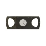 Elie Bleu Double Blade Cigar Cutter - Stainless Steel/ Black Resin