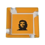 Elie Bleu Large Porcelain Che Ashtray (4 Cigars) - Yellow