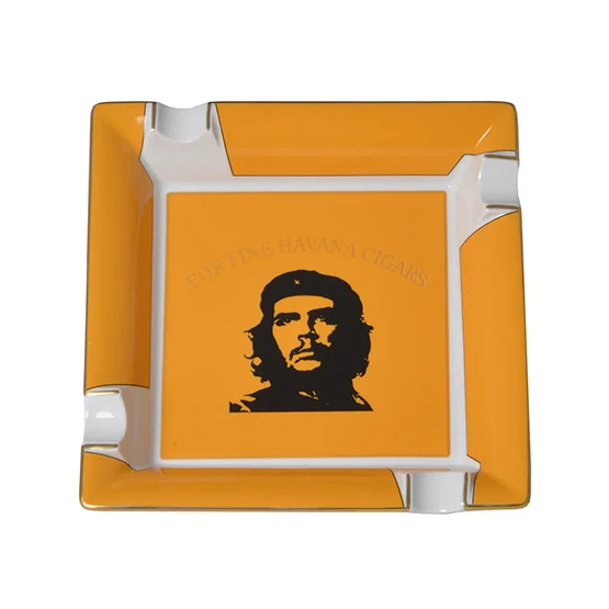 Elie Bleu Large Porcelain Che Ashtray (4 Cigars) - Yellow