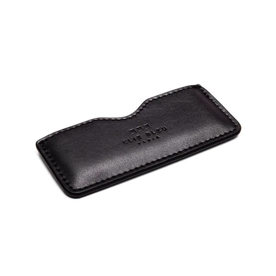 Elie Bleu Cigar Cutter Leather Pouch - Black