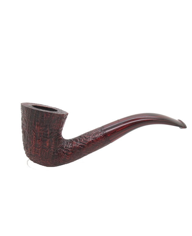 White Spot Cumberland Pipe - Medium Bent Dublin Pipe, 4114 Made by Alfred Dunhill