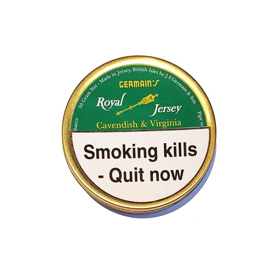 Germain's Royal Jersey Cavendish & Virginia British Pipe Tobacco 50g Ã¢â‚¬â€œ Single Tin