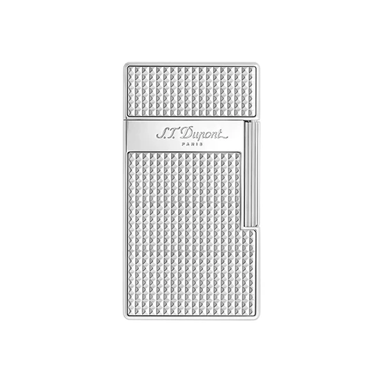 S.T. Dupont Biggy Torch Flame Lighter â€“ Diamond Head Chrome