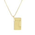 S.T. Dupont Necklace Diamond Head Lighter â€“ Golden