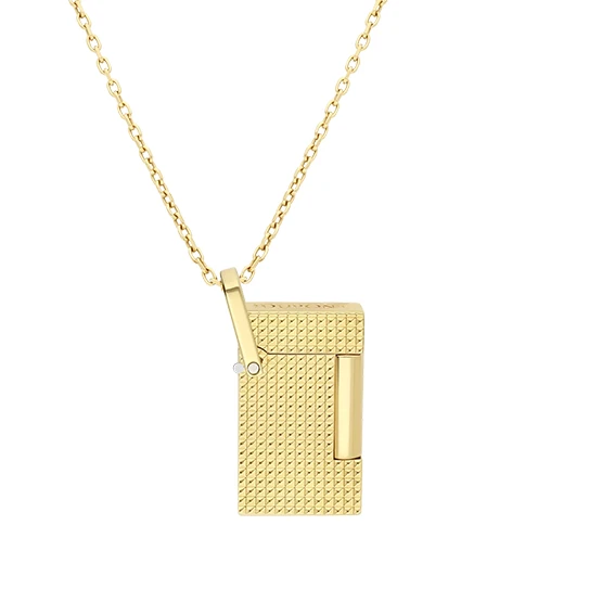 S.T. Dupont Necklace Diamond Head Lighter â€“ Golden