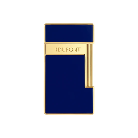 S.T. Dupont Slimmy Single Jet Lighter â€“ Blue Lacquer/Golden
