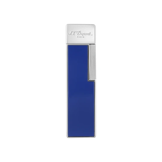 S.T. Dupont Twiggy Torch Flame Lighter â€“ Blue/Chrome