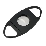 BLD Double Finger Double Blades Oval Cigar Cutter - Black