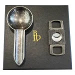 BLD Cigar Ashtray and Cigar Cutter Set - Gunmetal