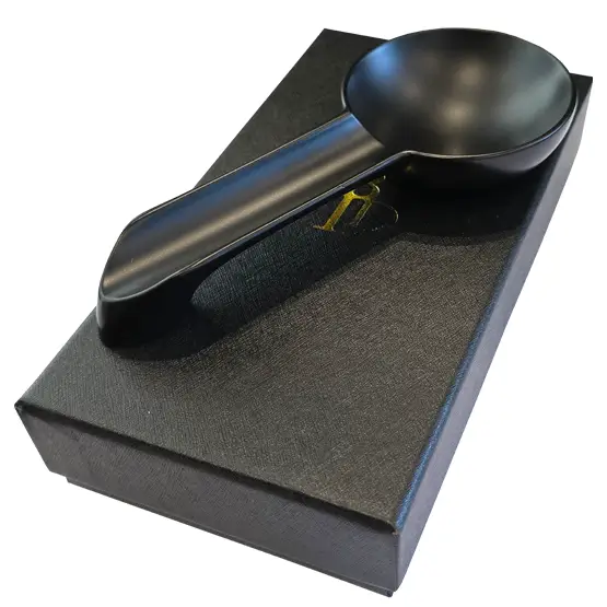 BLD Metal Single Rest Cigar Ashtray - Black