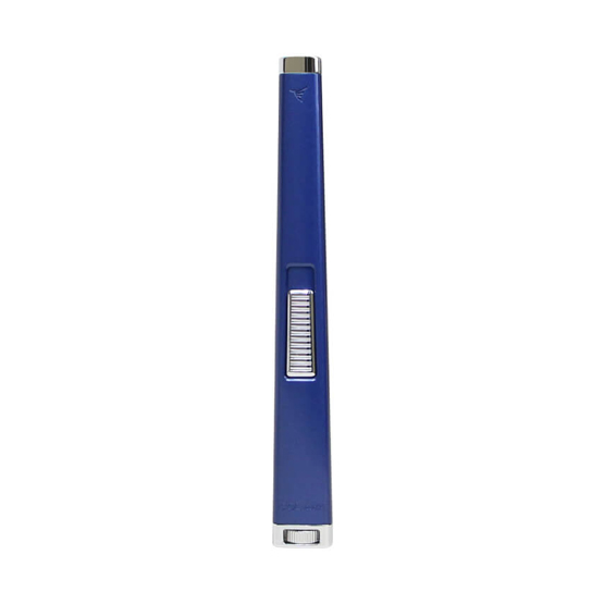 Colibri Aura Flat Flame Lighter - Blue & Chrome