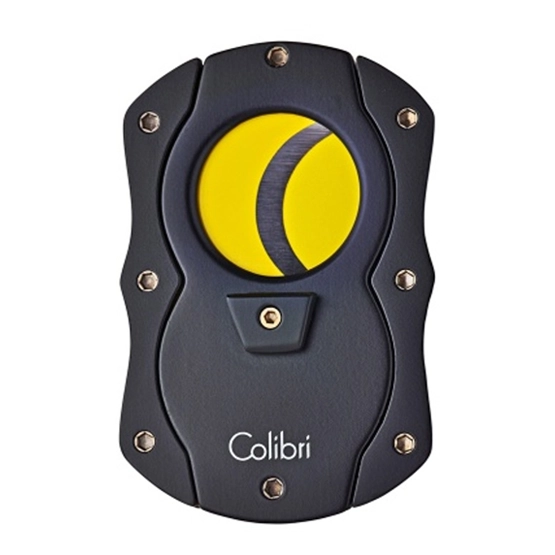 Colibri Cut Cigar Cutter â€“ Black and Yellow Blades