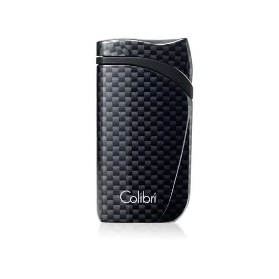 Colibri Falcon Single Jet Flame Cigar Lighter - Carbon Fiber Black