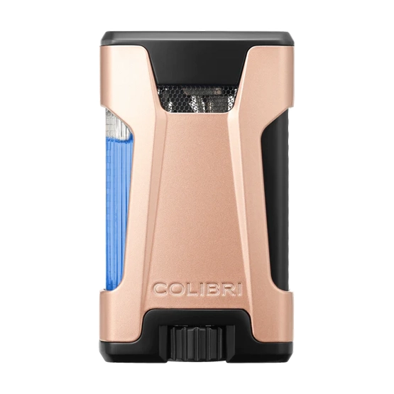 Colibri Rebel Double Jet Flame Cigar Lighter - Rose Gold