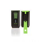 Colibri Slide Double Jet Flame Cigar Lighter - Black & Green