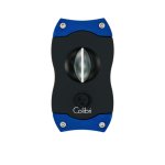 Colibri V-Cut Cigar Cutter - Black and Blue