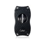 Colibri V-Cut Cigar Cutter - Black Carbon Fiber Print