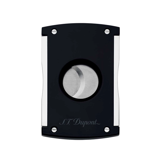S.T. Dupont Maxijet Cigar Cutter â€“ Black and Chrome