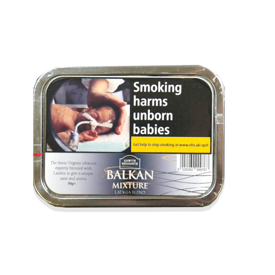 Gawith Hoggarth Kendal Balkan Mixture Latakia Pipe Tobacco 50g - Single Tin