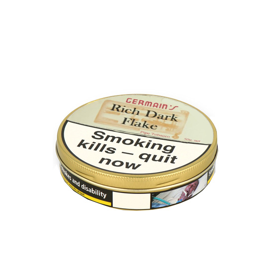 Germain's Rich Dark Flake British Pipe Tobacco 50g - Single Tin