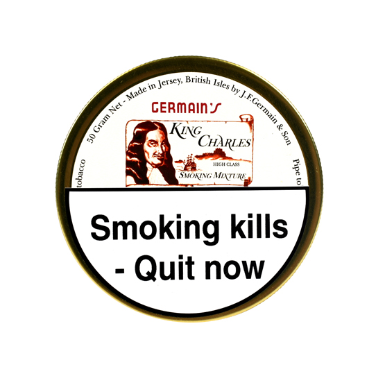 Germain's King Charles British Ready Rubbed Pipe Tobacco 50g - Single Tin