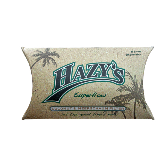 Hazy's Coconut & Meerschaum 8mm Roll Your Own Filters - Pack of 50