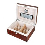 Hillwood Makah Burl Cigar Humidor (VM025H)- 25 Cigar Capacity