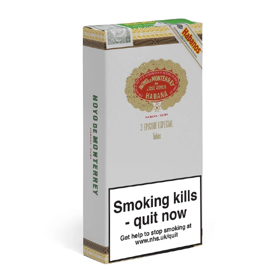 Hoyo De Monterrey Epicure Especial Cigar - Pack of 3 Tubos