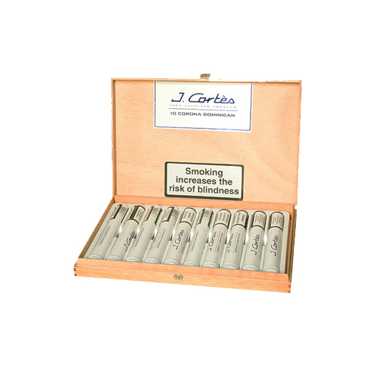 J Cortes Dominican Corona Tubos Cigar - Box of 10