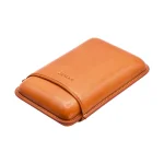 Jemar Natural Leather Cigar Case - 3 Robusto