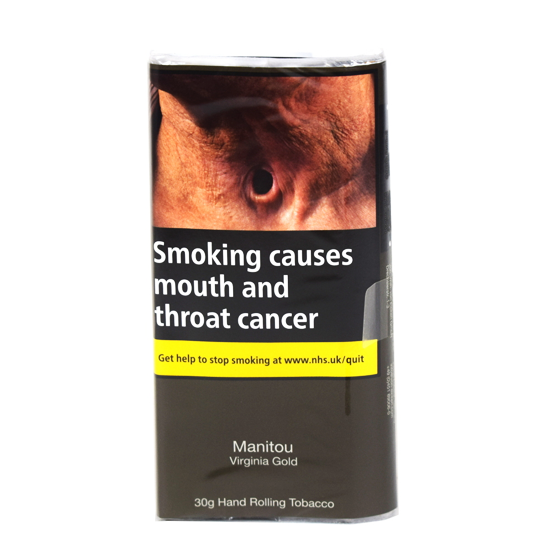 Manitou Virginia Gold Additive Free Hand Rolling Tobacco 30g - Single Pack