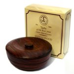 Taylor Sandalwood Shaving Soap in a Wooden Bowl 100g