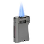 Palio Pro Antares Double Torch Cigar Lighter - Gunmetal
