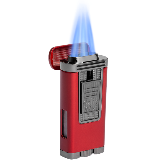 Palio Pro Polaris Triple Torch Cigar Lighter - Red