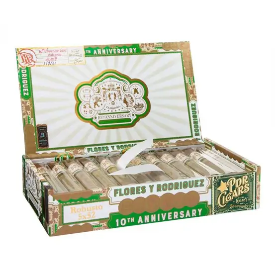 PDR Flores Y Rodriguez 10th Anniversary Robusto Cigar - Box of 24