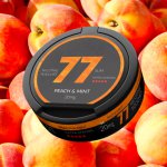 77 Nicotine Pouches Peach & Mint 20mg - Single Tin