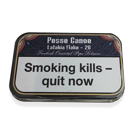 Pesse Canoe Latakia Flake 20 (Blue) Pipe Tobacco 50g - Single Tin