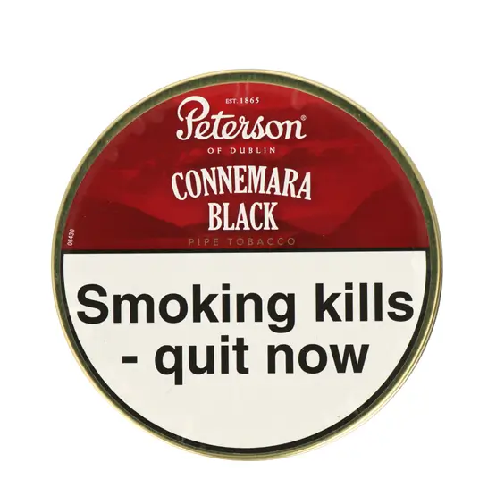 Peterson Connemara Black Pipe Tobacco 50g - Single Tin