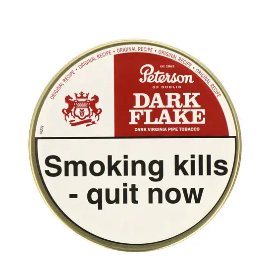 Peterson Dark Flake Pipe Tobacco 50g - Single Tin