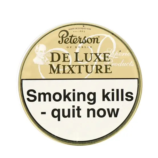Peterson De Luxe Mixture Pipe Tobacco 50g - Single Tin