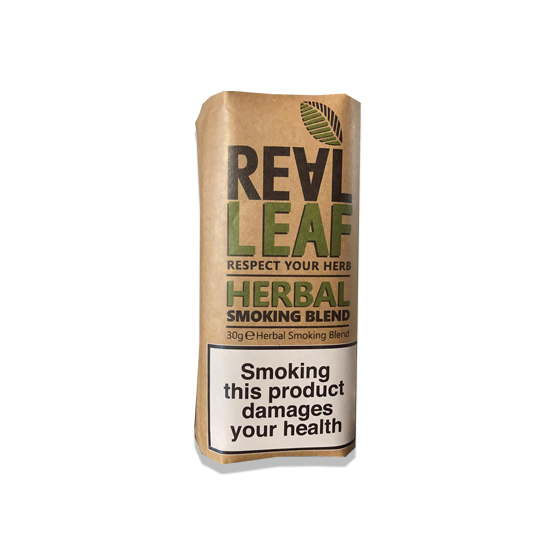 Real Leaf Herbal Smoking Blend Tobacco 30g - Single Pack