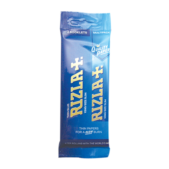 Rizla Blue Slim King Size Rolling Papers - Pack of 2