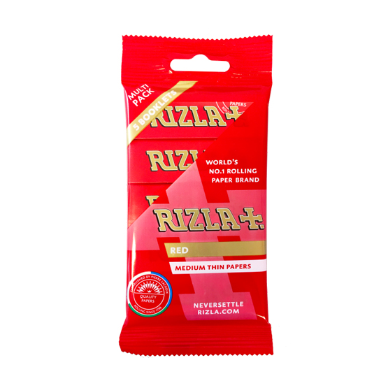 Rizla Red Regular Rolling Papers - Pack of 5