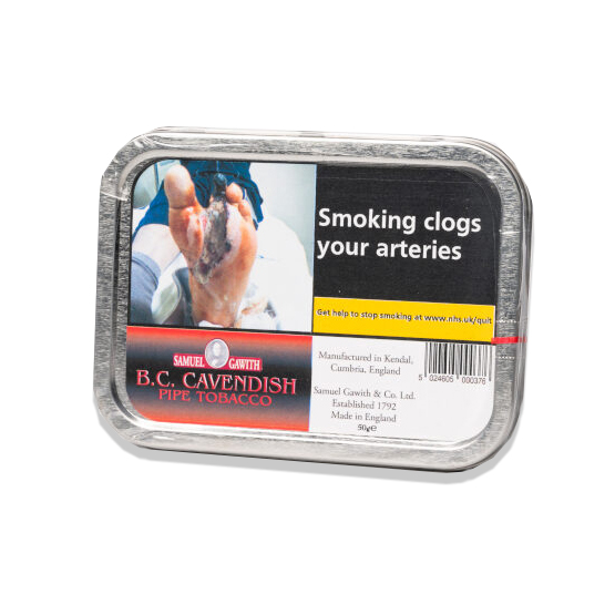 Samuel Gawith B.C. Cavendish (Black Cherry) Pipe Tobacco 50g - Single Tin